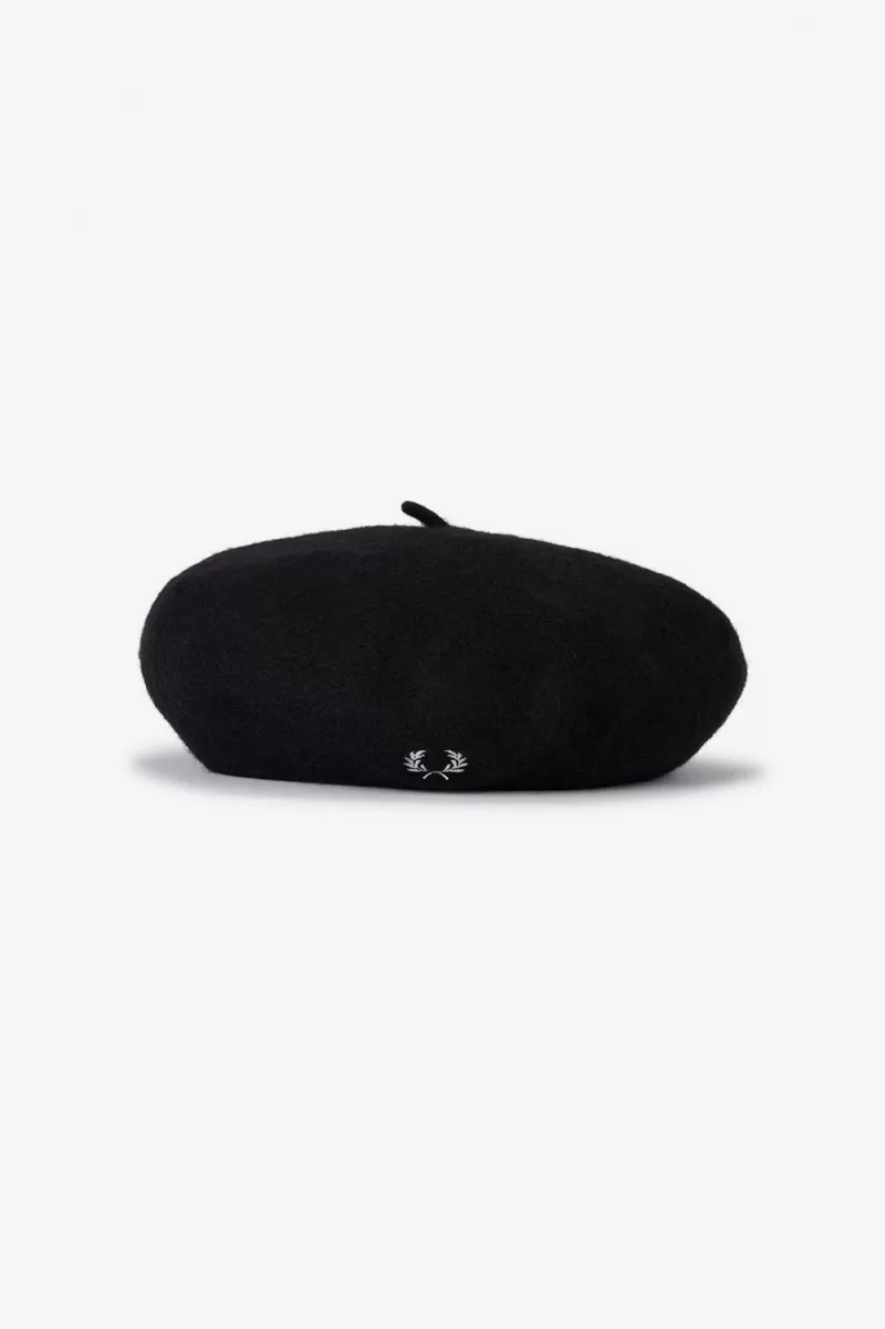 Fred Perry Beret Women’s Hats Black | VSATB6098 Fred Perry Beret Women’s Hats Black | VSATB6098