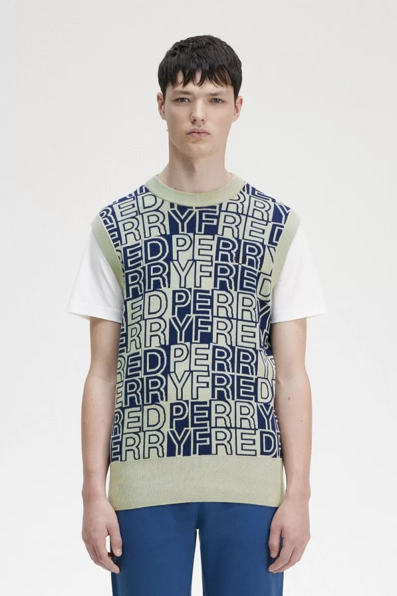 Fred Perry Block Graphic Men’s Tanks Mint | DFIWG5967 Fred Perry Block Graphic Men’s Tanks Mint | DFIWG5967