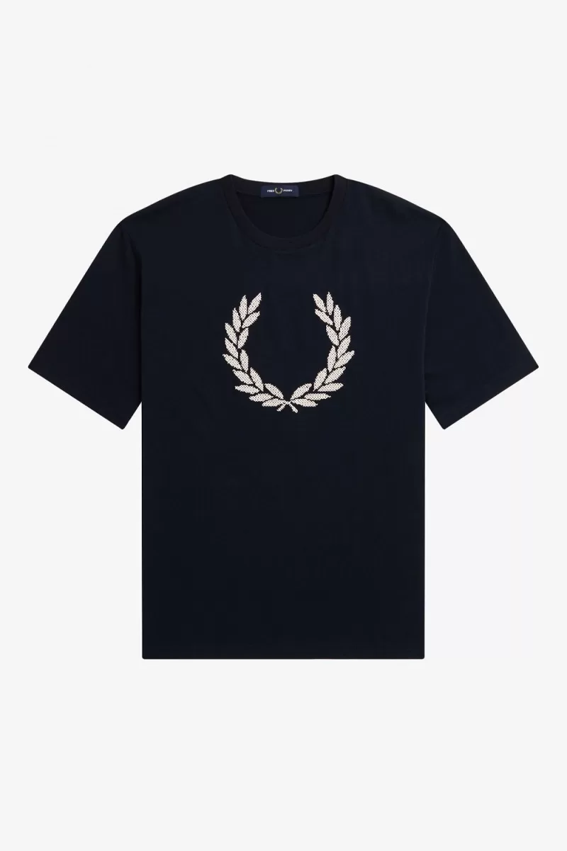 Fred Perry Bold Laurel Wreath Women’s T-Shirt Navy | CARIF4321 Fred Perry Bold Laurel Wreath Women’s T-Shirt Navy | CARIF4321