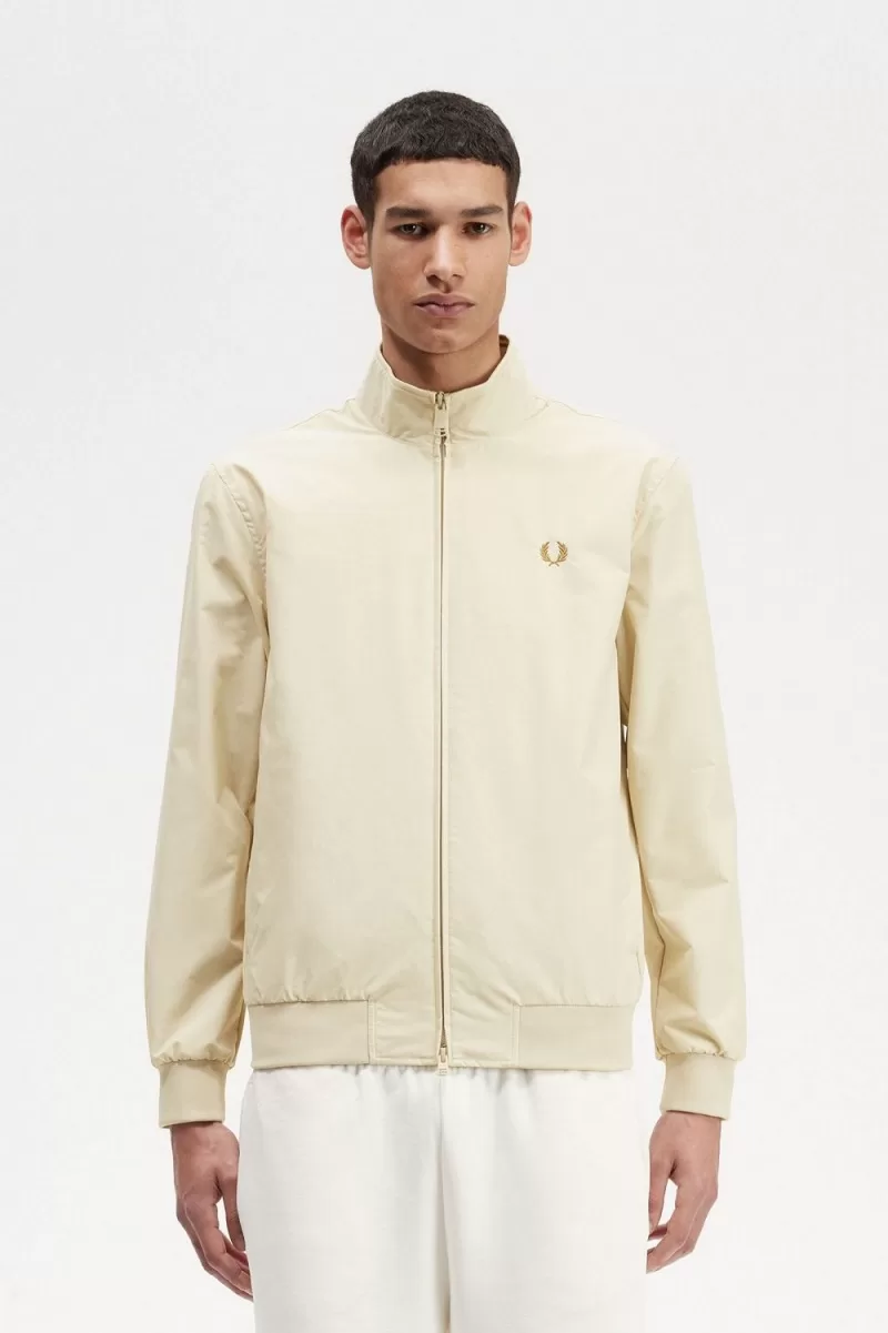 Fred Perry Brentham Men’s Jackets Oatmeal | PVGBD1295 Fred Perry Brentham Men’s Jackets Oatmeal | PVGBD1295