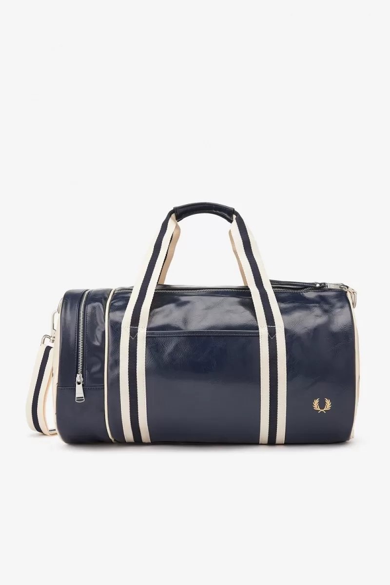 Fred Perry Classic Barrel Women’s Bags Navy Beige | ANBTH2089 Fred Perry Classic Barrel Women’s Bags Navy Beige | ANBTH2089