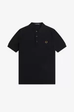 Fred Perry Classic Knitted Men’s Shirt Navy | JCBYE7594