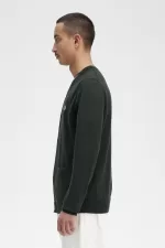 Fred Perry Classic Men’s Cardigan Night Green | GPHMR2357
