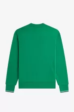 Fred Perry Crew Neck Men’s Sweatshirts Green | XVAPS2781