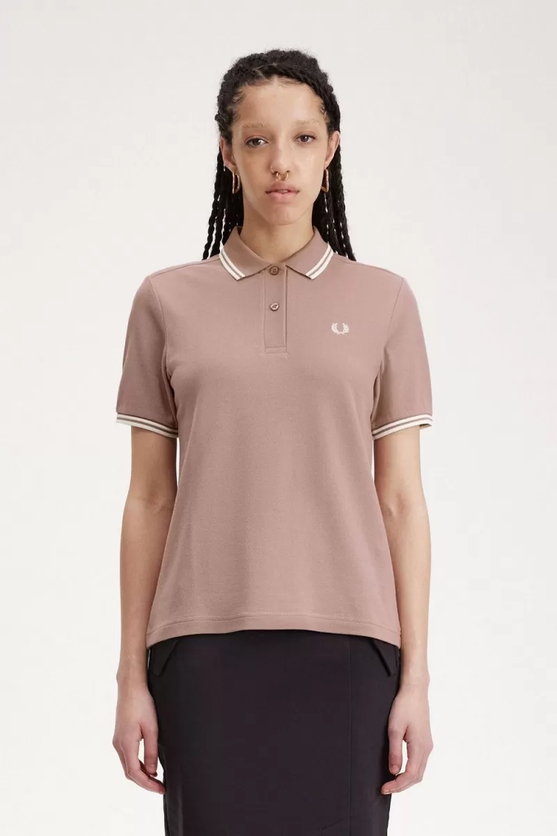 Fred Perry G3600 Women’s Shirt Dark Pink Beige | CDYMT9431 Fred Perry G3600 Women’s Shirt Dark Pink Beige | CDYMT9431