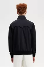 Fred Perry Harrington Men’s Jackets Black | KHXDV5432