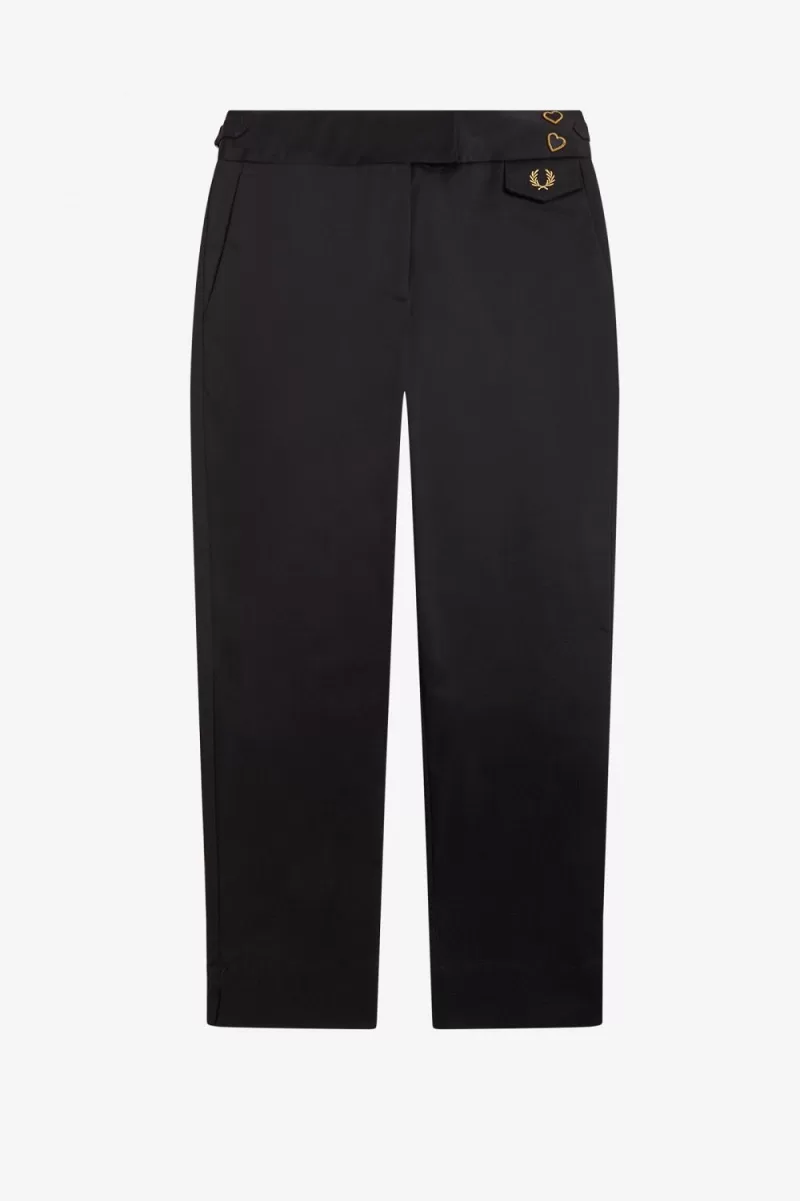 Fred Perry High Waist Women’s Pants Black | AUNOE3497 Fred Perry High Waist Women’s Pants Black | AUNOE3497