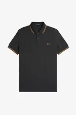 Fred Perry M3600 Men’s Shirt Anchor Grey Green Dark Coffee | OGJYD9841