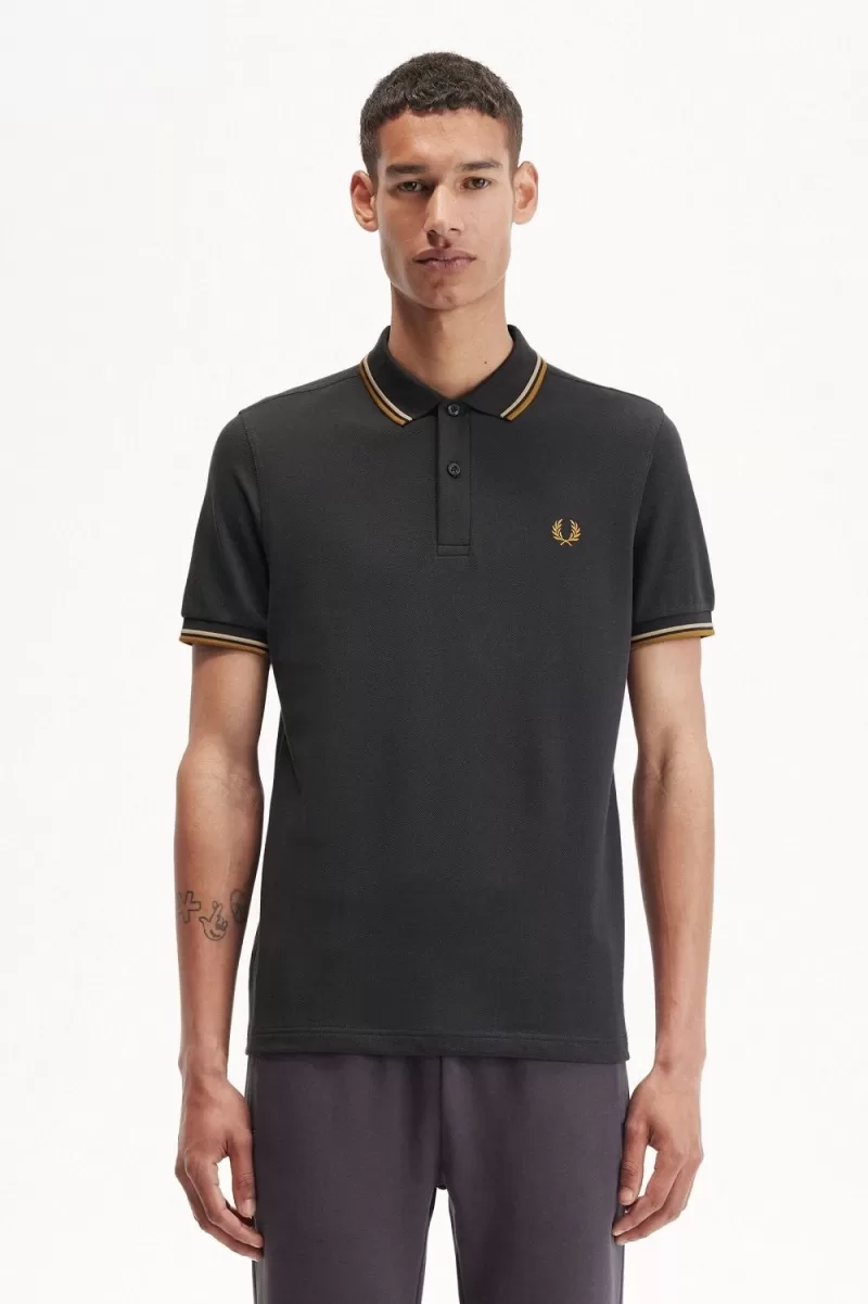 Fred Perry M3600 Men’s Shirt Anchor Grey Green Dark Coffee | OGJYD9841 Fred Perry M3600 Men’s Shirt Anchor Grey Green Dark Coffee | OGJYD9841