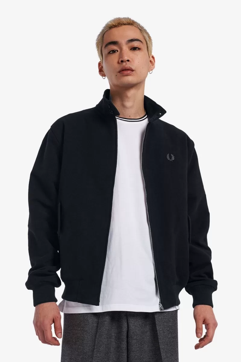 Fred Perry Moleskin Harrington Men’s Jackets Black | TDMKL3285 Fred Perry Moleskin Harrington Men’s Jackets Black | TDMKL3285
