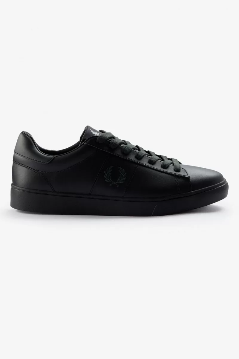 Fred Perry Spencer Men’s Tennis Shoes Black Night Green | VQTPY8024 Fred Perry Spencer Men’s Tennis Shoes Black Night Green | VQTPY8024