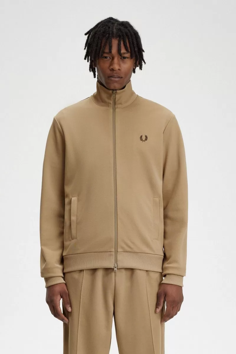 Fred Perry Tape Detail Men’s Track Jackets Green | MUWBR4760 Fred Perry Tape Detail Men’s Track Jackets Green | MUWBR4760