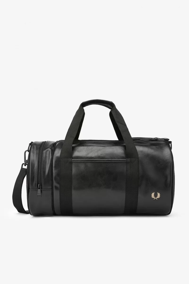 Fred Perry Tonal PU Barrel Men’s Bags Black | ZDKPE0753 Fred Perry Tonal PU Barrel Men’s Bags Black | ZDKPE0753